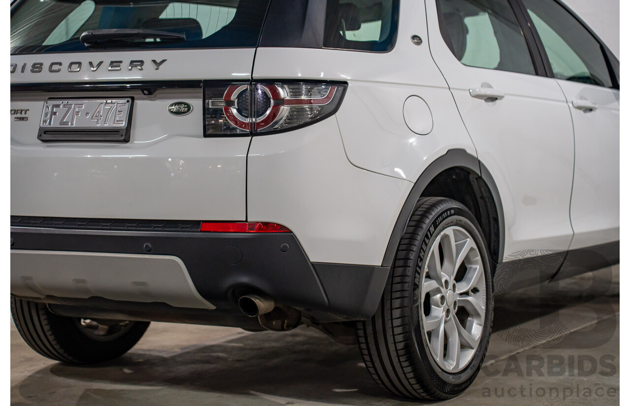 10/2017 Land Rover Discovery Sport TD4 HSE (110kW AWD) 5 Seat L550 MY18 4D Wagon Fuji White Turbo Diesel 2.0L