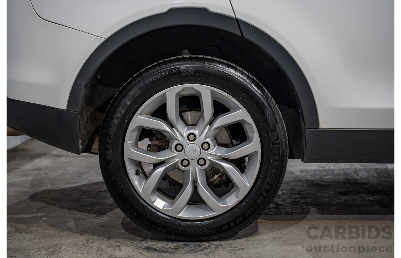 10/2017 Land Rover Discovery Sport TD4 HSE (110kW AWD) 5 Seat L550 MY18 4D Wagon Fuji White Turbo Diesel 2.0L