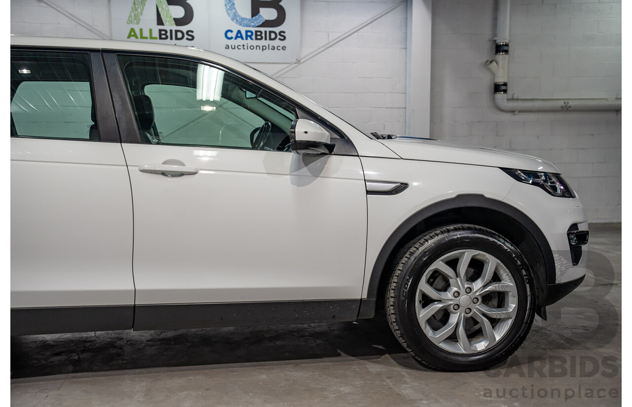 10/2017 Land Rover Discovery Sport TD4 HSE (110kW AWD) 5 Seat L550 MY18 4D Wagon Fuji White Turbo Diesel 2.0L