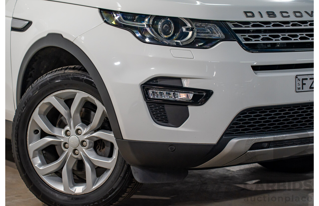 10/2017 Land Rover Discovery Sport TD4 HSE (110kW AWD) 5 Seat L550 MY18 4D Wagon Fuji White Turbo Diesel 2.0L