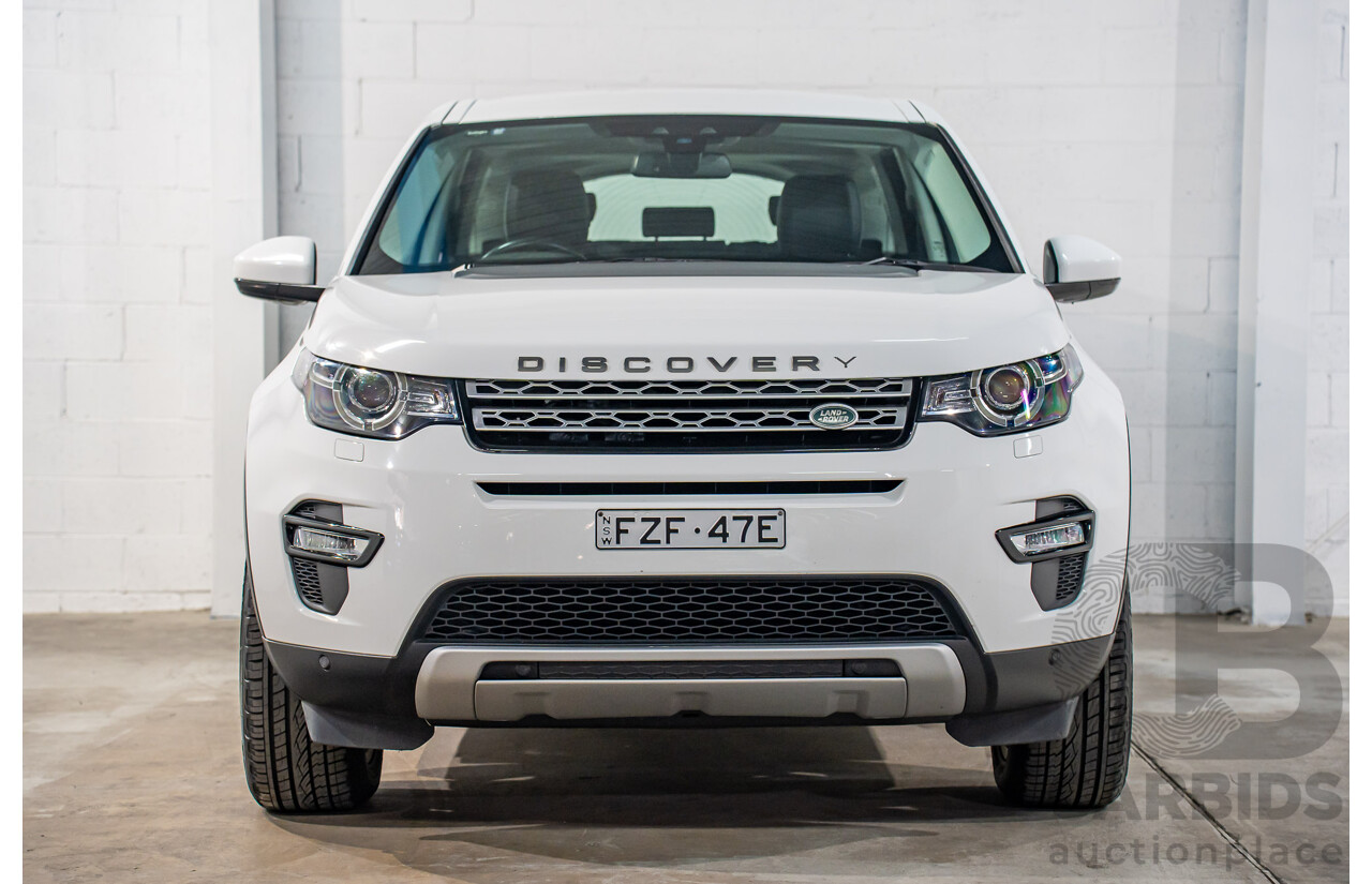 10/2017 Land Rover Discovery Sport TD4 HSE (110kW AWD) 5 Seat L550 MY18 4D Wagon Fuji White Turbo Diesel 2.0L