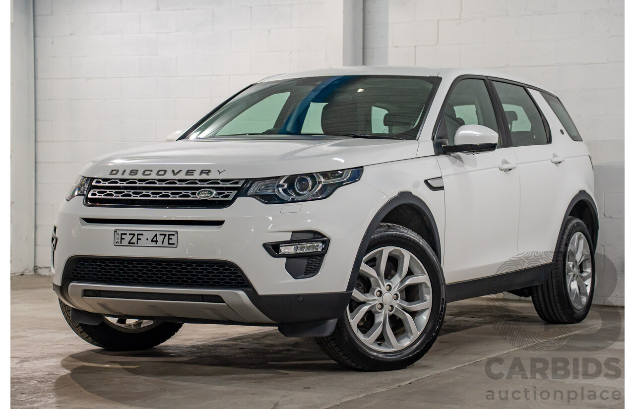 10/2017 Land Rover Discovery Sport TD4 HSE (110kW AWD) 5 Seat L550 MY18 4D Wagon Fuji White Turbo Diesel 2.0L