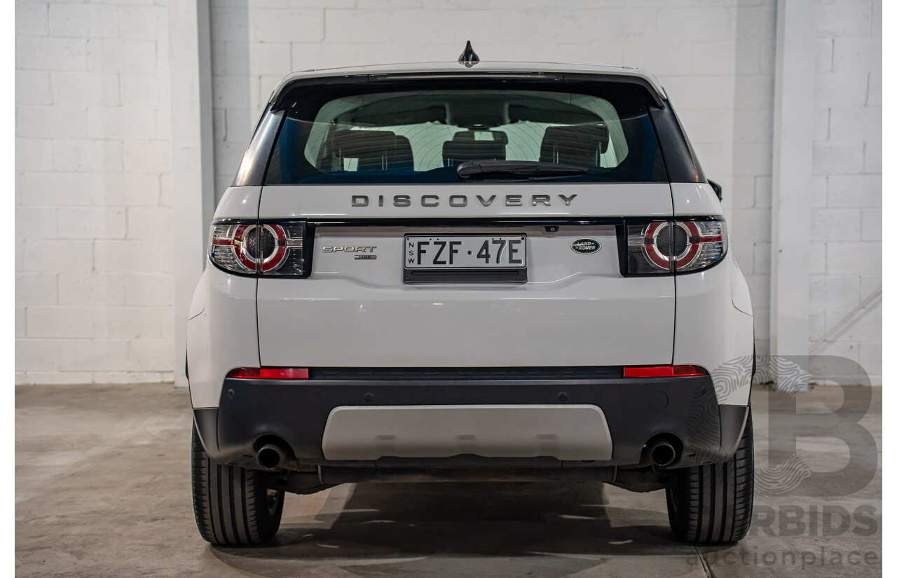 10/2017 Land Rover Discovery Sport TD4 HSE (110kW AWD) 5 Seat L550 MY18 4D Wagon Fuji White Turbo Diesel 2.0L