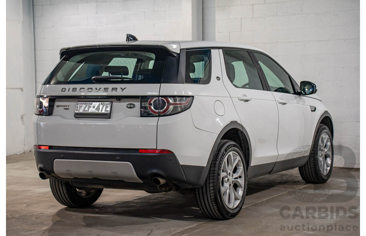 10/2017 Land Rover Discovery Sport TD4 HSE (110kW AWD) 5 Seat L550 MY18 4D Wagon Fuji White Turbo Diesel 2.0L