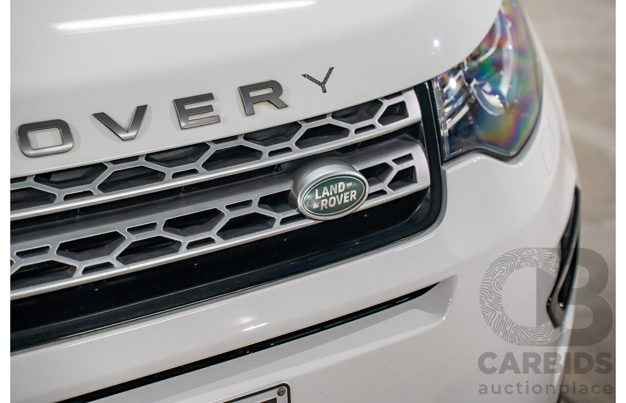 10/2017 Land Rover Discovery Sport TD4 HSE (110kW AWD) 5 Seat L550 MY18 4D Wagon Fuji White Turbo Diesel 2.0L