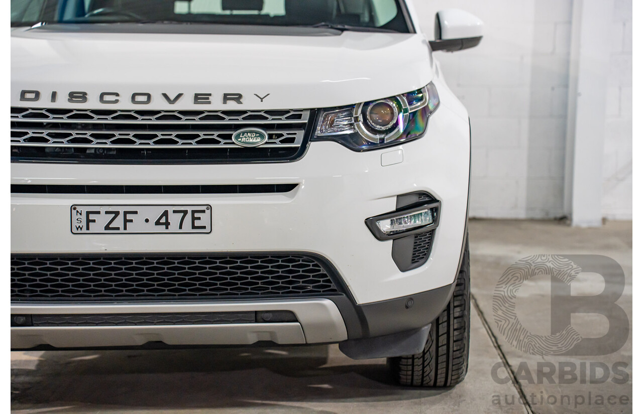 10/2017 Land Rover Discovery Sport TD4 HSE (110kW AWD) 5 Seat L550 MY18 4D Wagon Fuji White Turbo Diesel 2.0L