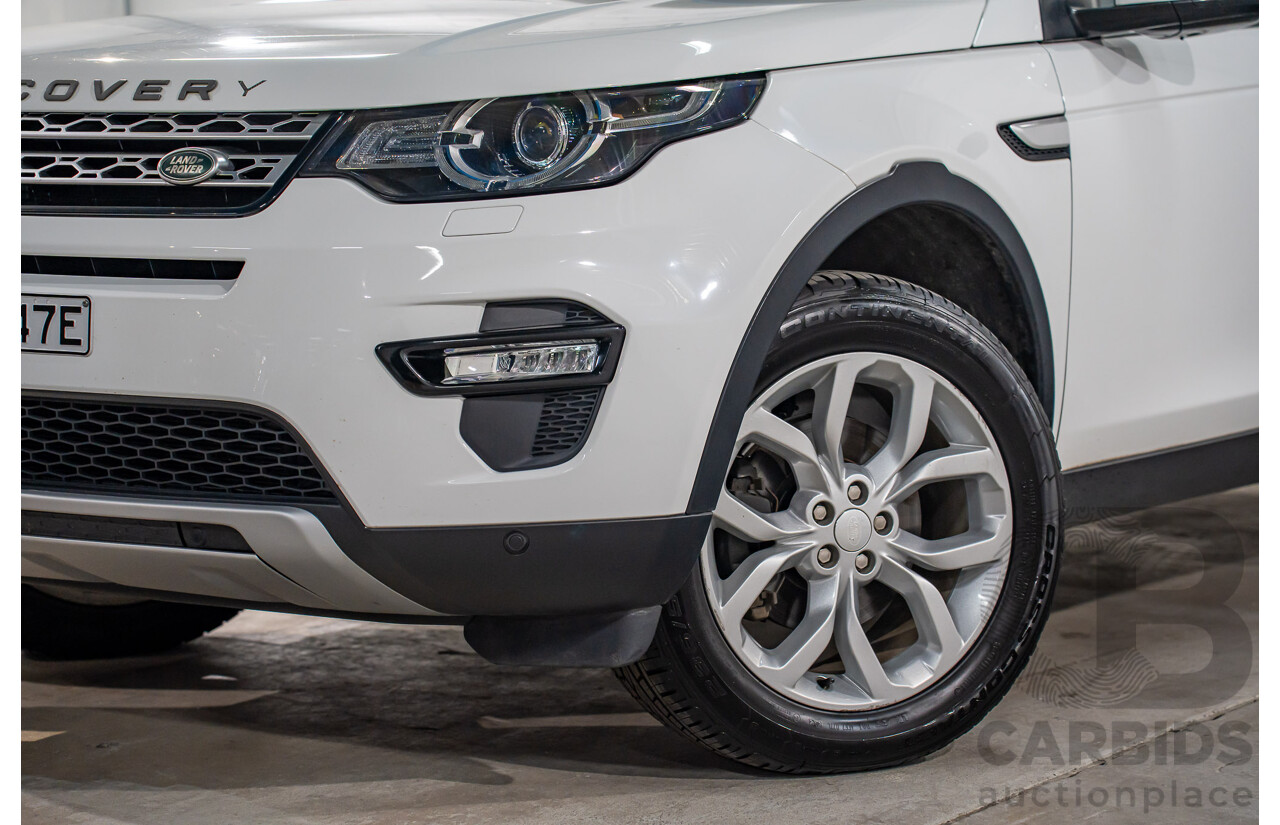 10/2017 Land Rover Discovery Sport TD4 HSE (110kW AWD) 5 Seat L550 MY18 4D Wagon Fuji White Turbo Diesel 2.0L