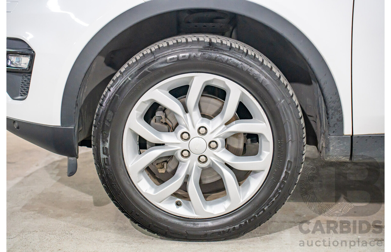 10/2017 Land Rover Discovery Sport TD4 HSE (110kW AWD) 5 Seat L550 MY18 4D Wagon Fuji White Turbo Diesel 2.0L