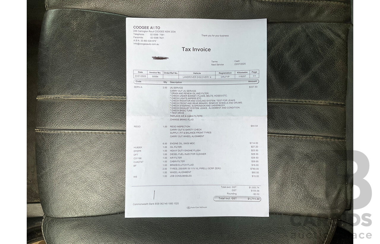 1/2013 Land Rover Discovery 4 3.0 (4X4) TDV6 MY13 4d Wagon Bronze Turbo Diesel 3.0L - 7 Seater