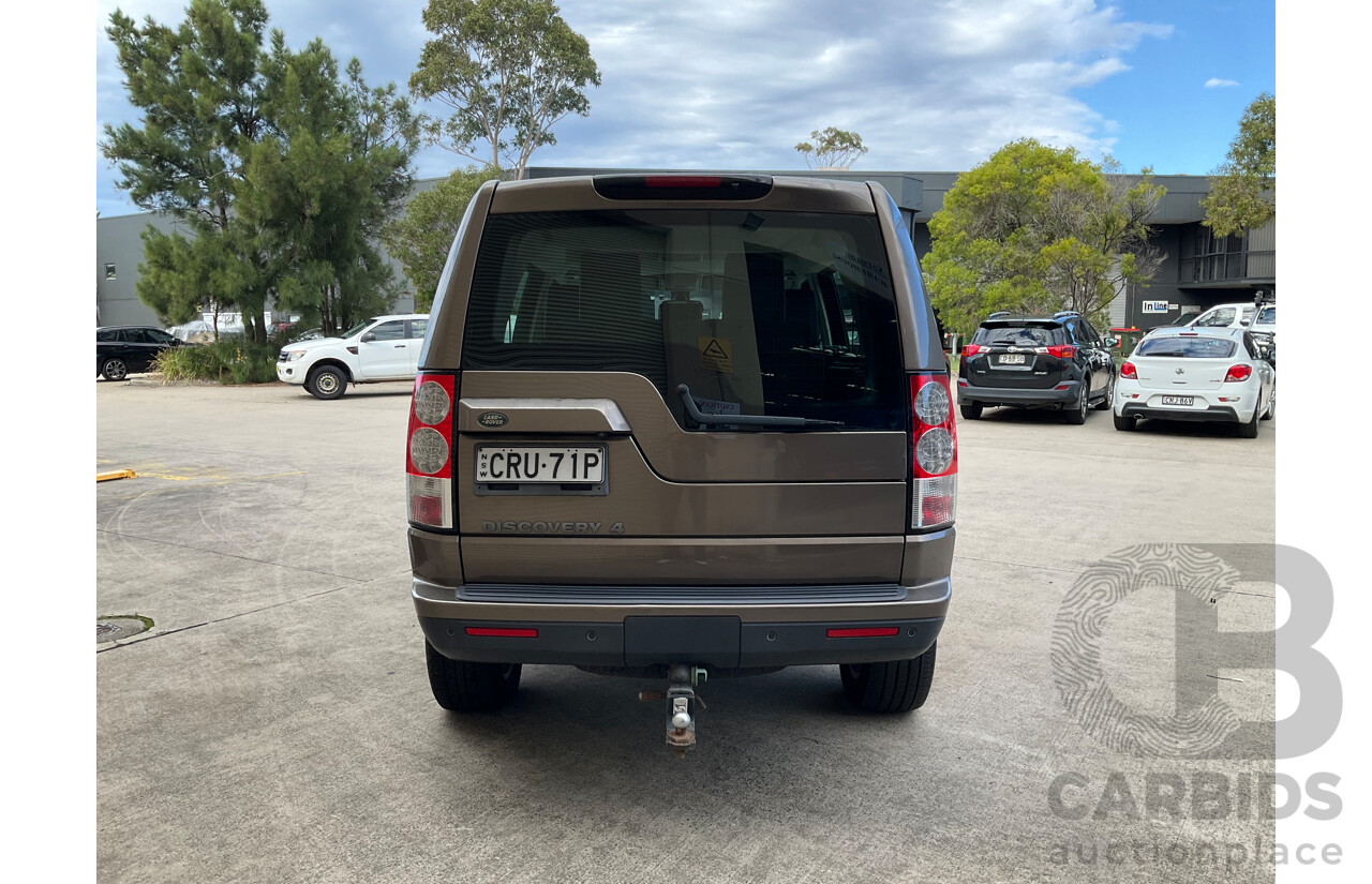 1/2013 Land Rover Discovery 4 3.0 (4X4) TDV6 MY13 4d Wagon Bronze Turbo Diesel 3.0L - 7 Seater