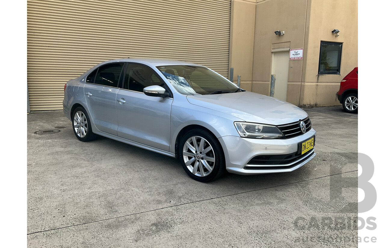 1/2015 Volkswagen Jetta 118 TSI Comfortline 1KM MY15 4d Sedan Silver Twincharged 1.4L