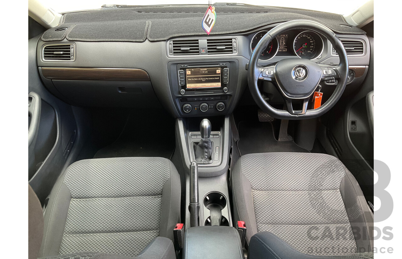 1/2015 Volkswagen Jetta 118 TSI Comfortline 1KM MY15 4d Sedan Silver Twincharged 1.4L