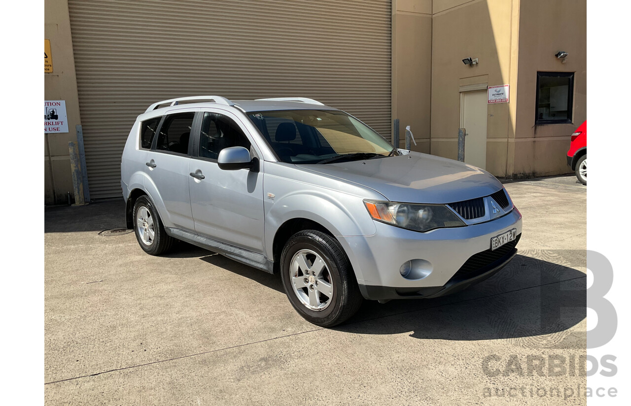 7/2009 Mitsubishi Outlander (4x4) LS ZG MY09 4d Wagon Silver Or Chrome 2.4L