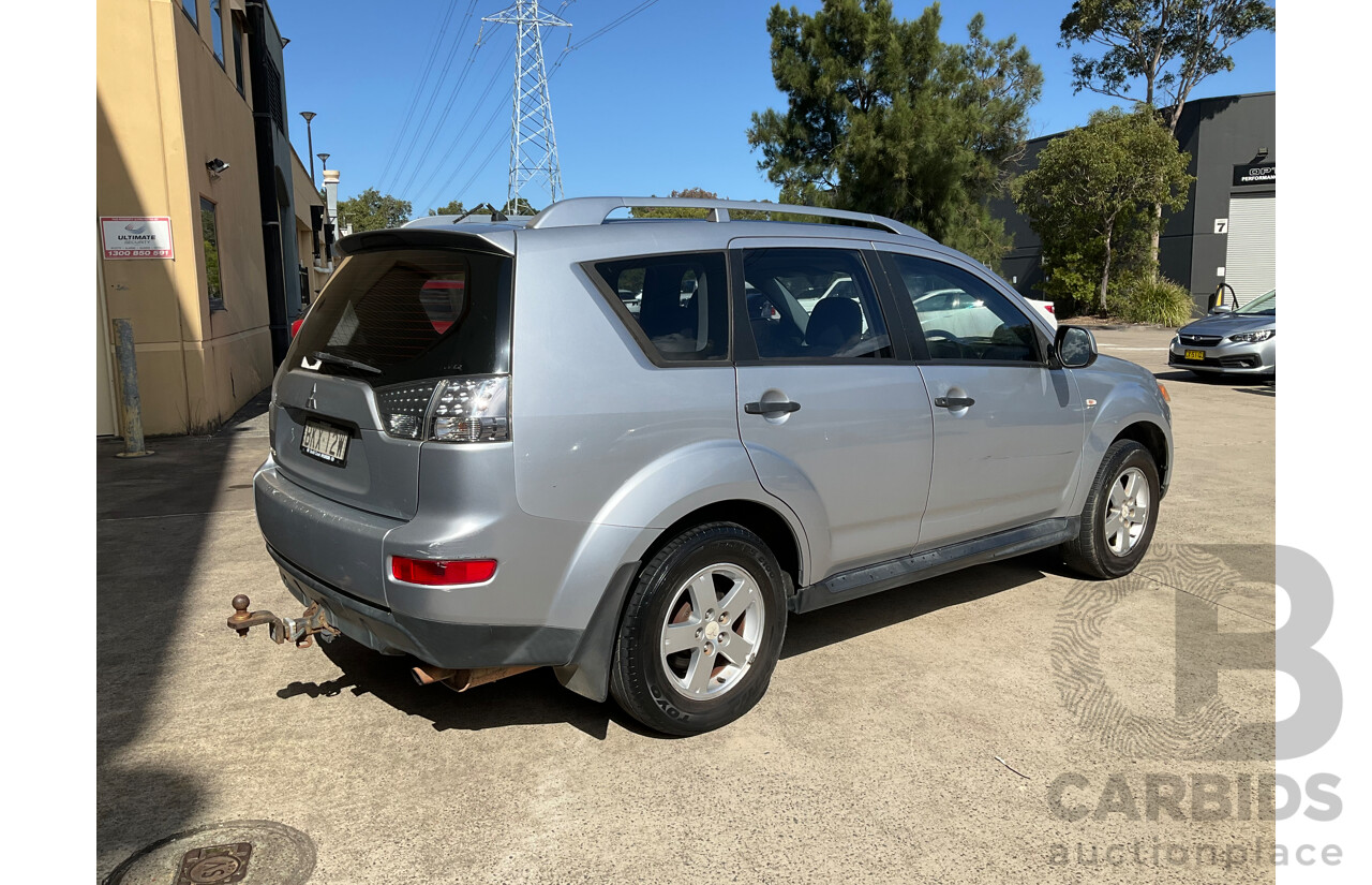 7/2009 Mitsubishi Outlander (4x4) LS ZG MY09 4d Wagon Silver Or Chrome 2.4L