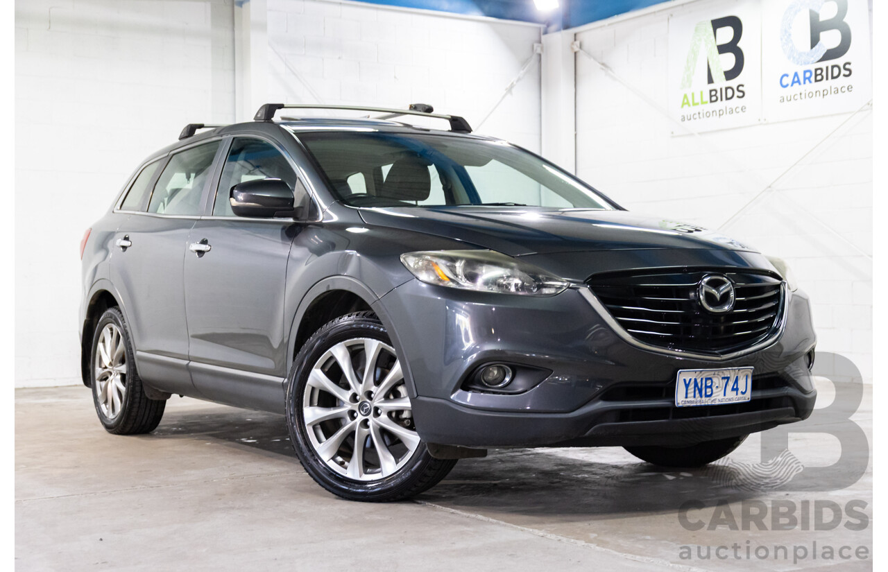10/2013 Mazda CX-9 Luxury (FWD) MY14 4d Wagon Meteor Grey Metallic V6 3.7L - 7 Seater