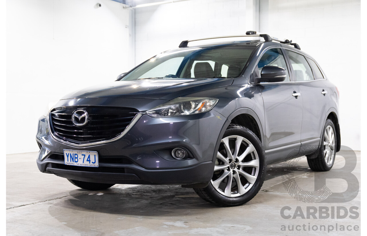 10/2013 Mazda CX-9 Luxury (FWD) MY14 4d Wagon Meteor Grey Metallic V6 3.7L - 7 Seater