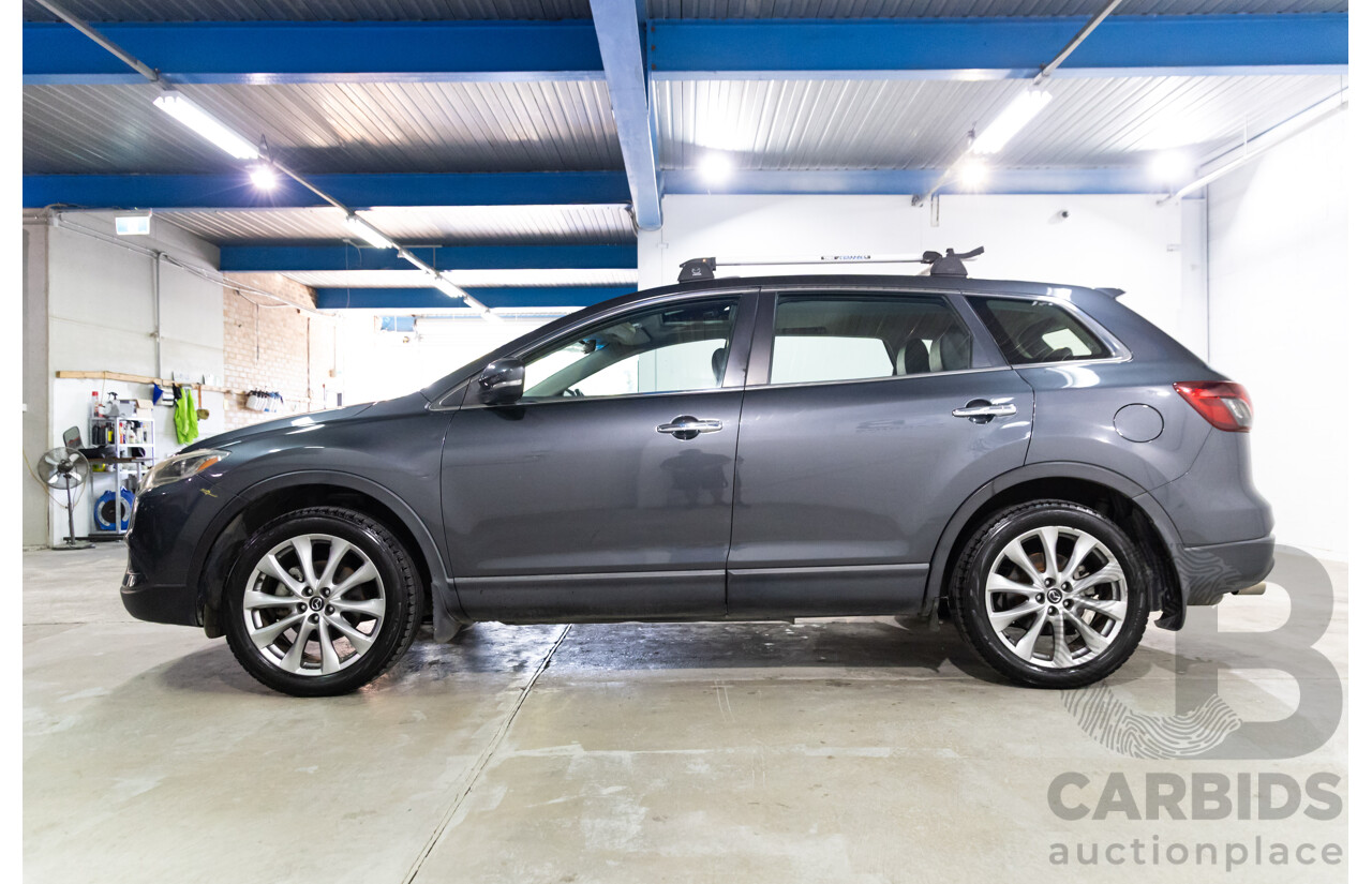 10/2013 Mazda CX-9 Luxury (FWD) MY14 4d Wagon Meteor Grey Metallic V6 3.7L - 7 Seater