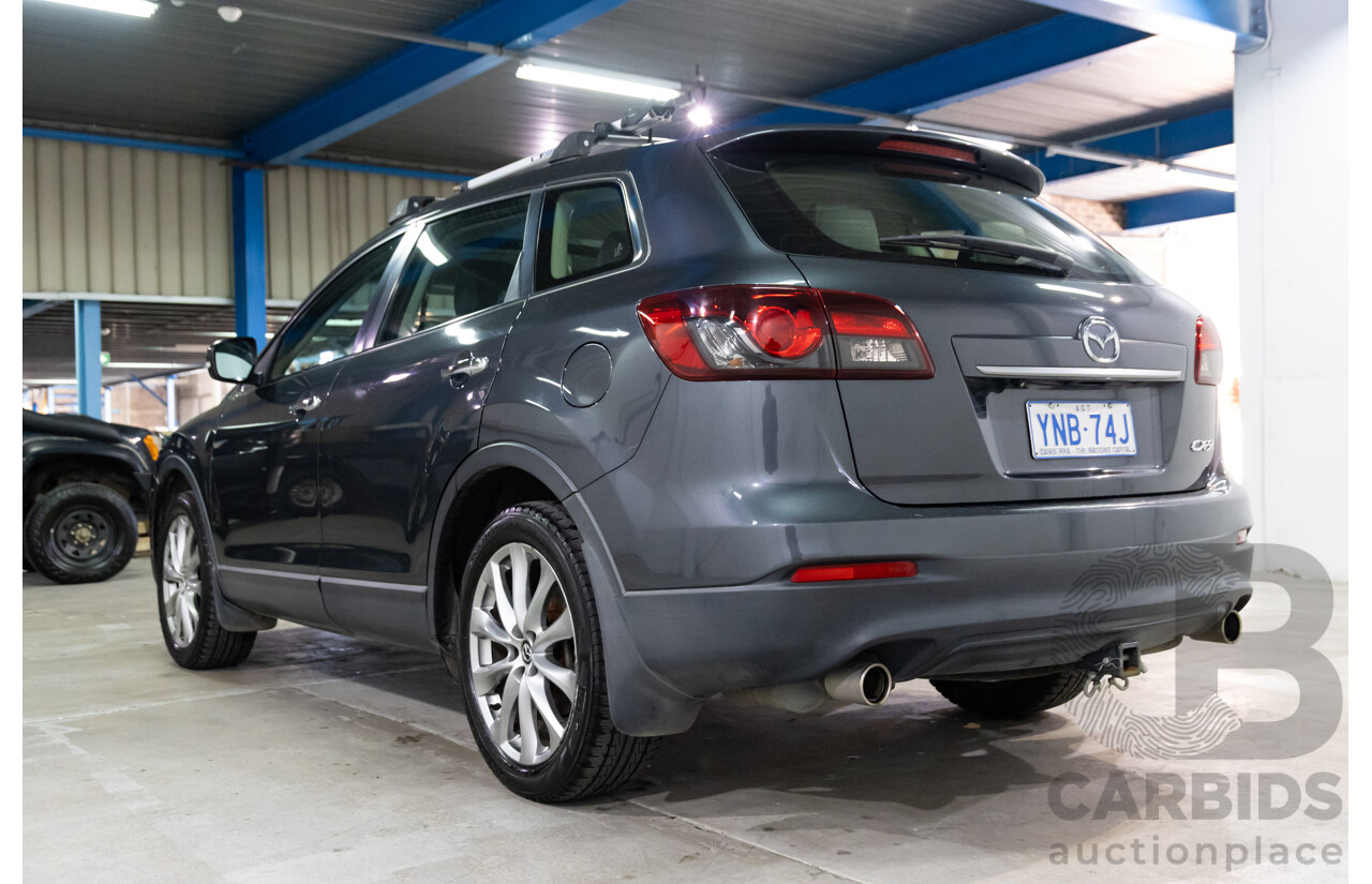 10/2013 Mazda CX-9 Luxury (FWD) MY14 4d Wagon Meteor Grey Metallic V6 3.7L - 7 Seater