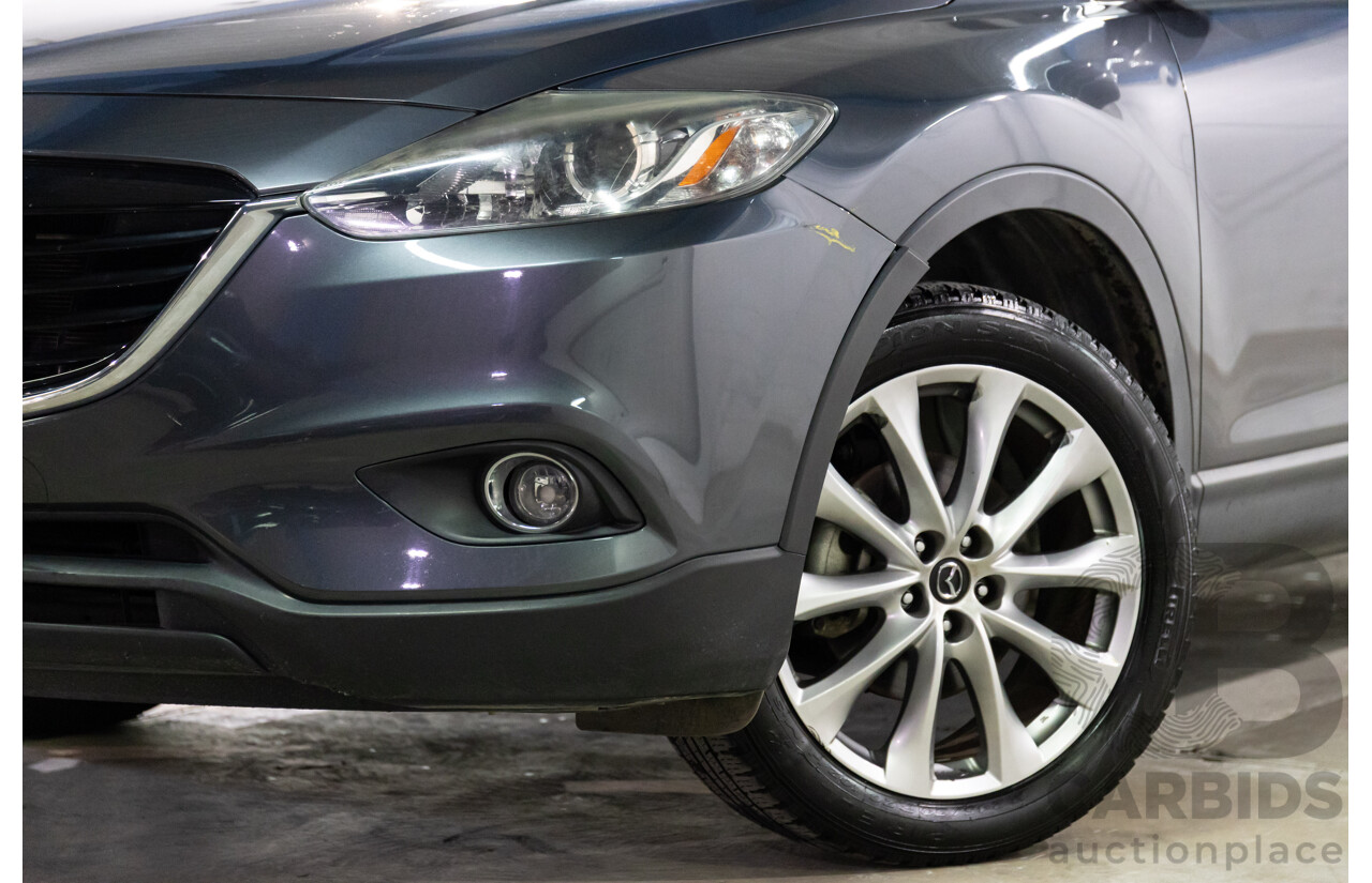 10/2013 Mazda CX-9 Luxury (FWD) MY14 4d Wagon Meteor Grey Metallic V6 3.7L - 7 Seater