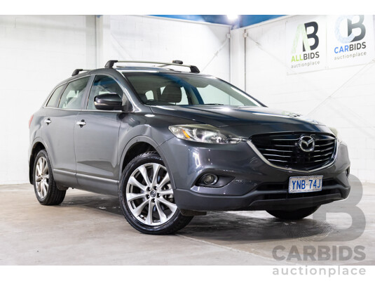 10/2013 Mazda CX-9 Luxury (FWD) MY14 4d Wagon Meteor Grey Metallic V6 3.7L - 7 Seater