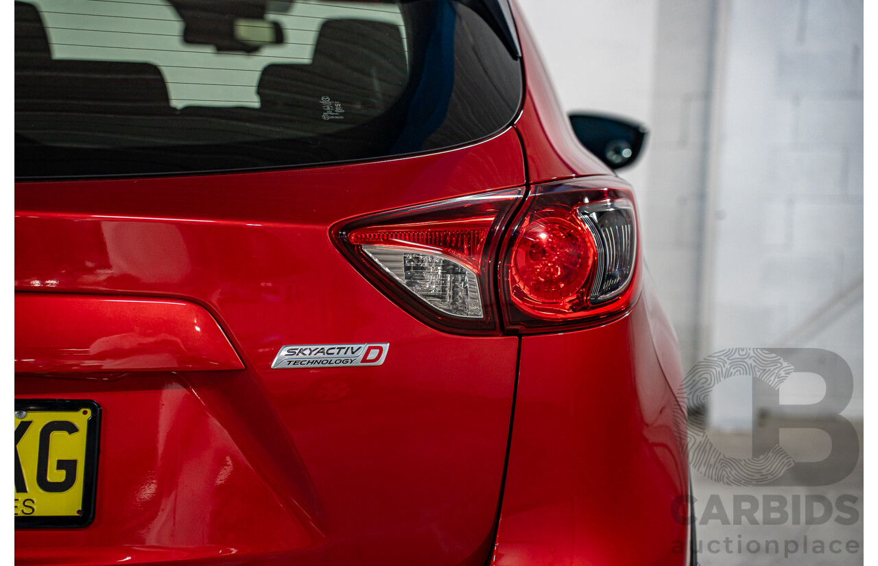 01/2017 Mazda CX-5 Maxx Sport (AWD) MY17 4d Wagon Soul Red Crystal Metallic Turbo Diesel 2.2L