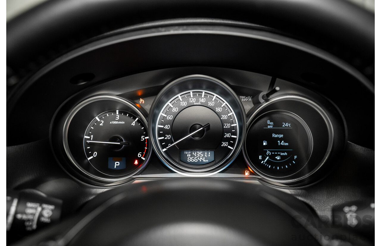 01/2017 Mazda CX-5 Maxx Sport (AWD) MY17 4d Wagon Soul Red Crystal Metallic Turbo Diesel 2.2L