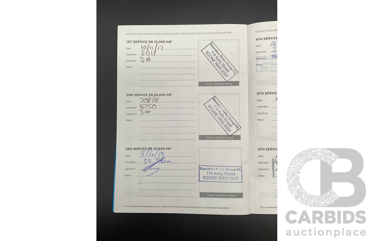 01/2017 Mazda CX-5 Maxx Sport (AWD) MY17 4d Wagon Soul Red Crystal Metallic Turbo Diesel 2.2L