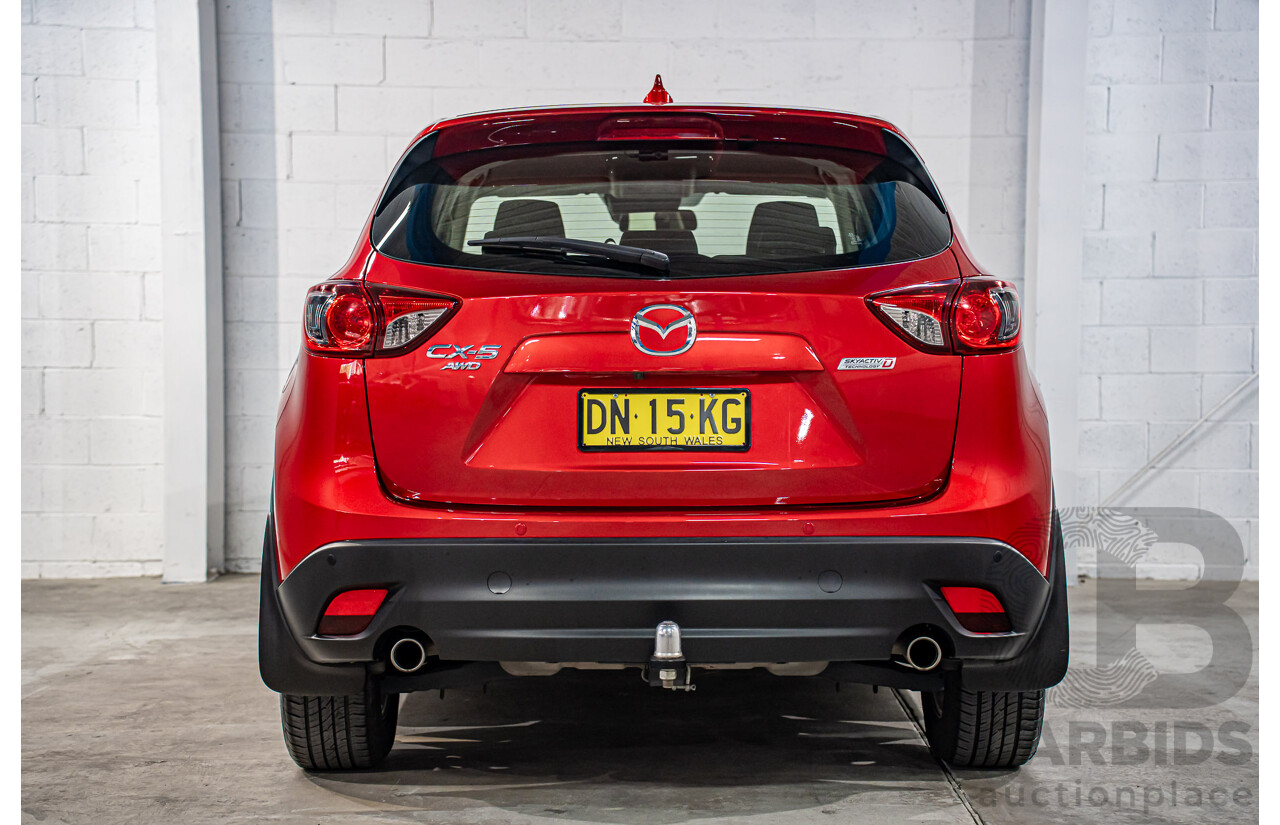 01/2017 Mazda CX-5 Maxx Sport (AWD) MY17 4d Wagon Soul Red Crystal Metallic Turbo Diesel 2.2L