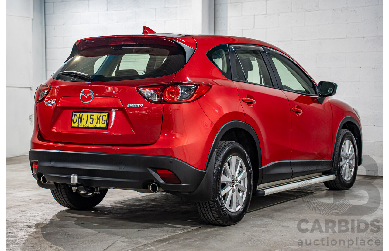 01/2017 Mazda CX-5 Maxx Sport (AWD) MY17 4d Wagon Soul Red Crystal Metallic Turbo Diesel 2.2L