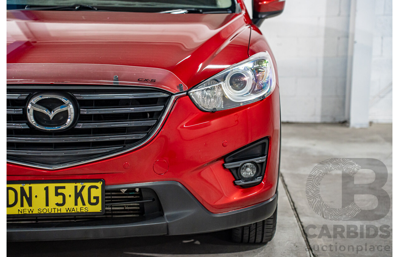 01/2017 Mazda CX-5 Maxx Sport (AWD) MY17 4d Wagon Soul Red Crystal Metallic Turbo Diesel 2.2L