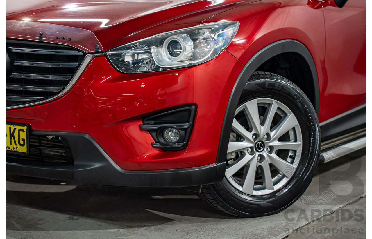 01/2017 Mazda CX-5 Maxx Sport (AWD) MY17 4d Wagon Soul Red Crystal Metallic Turbo Diesel 2.2L