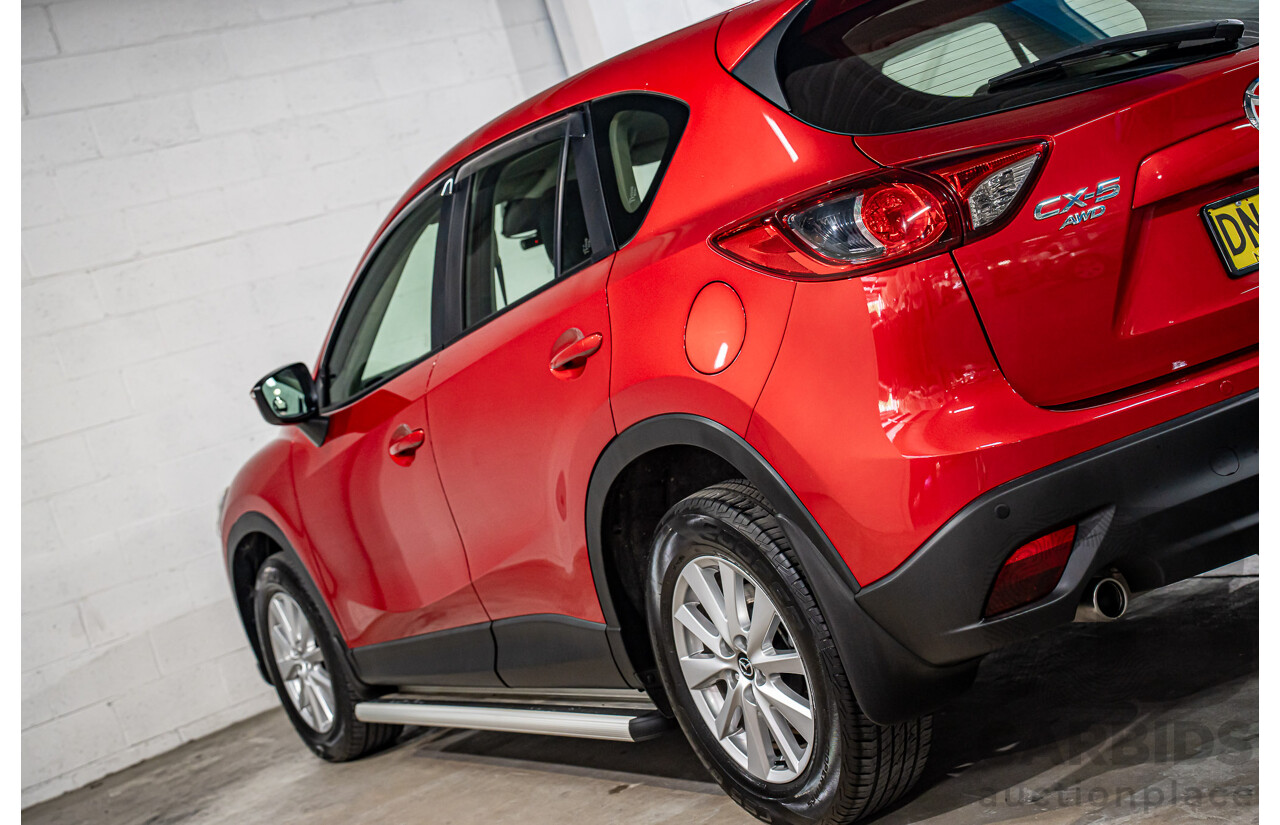 01/2017 Mazda CX-5 Maxx Sport (AWD) MY17 4d Wagon Soul Red Crystal Metallic Turbo Diesel 2.2L