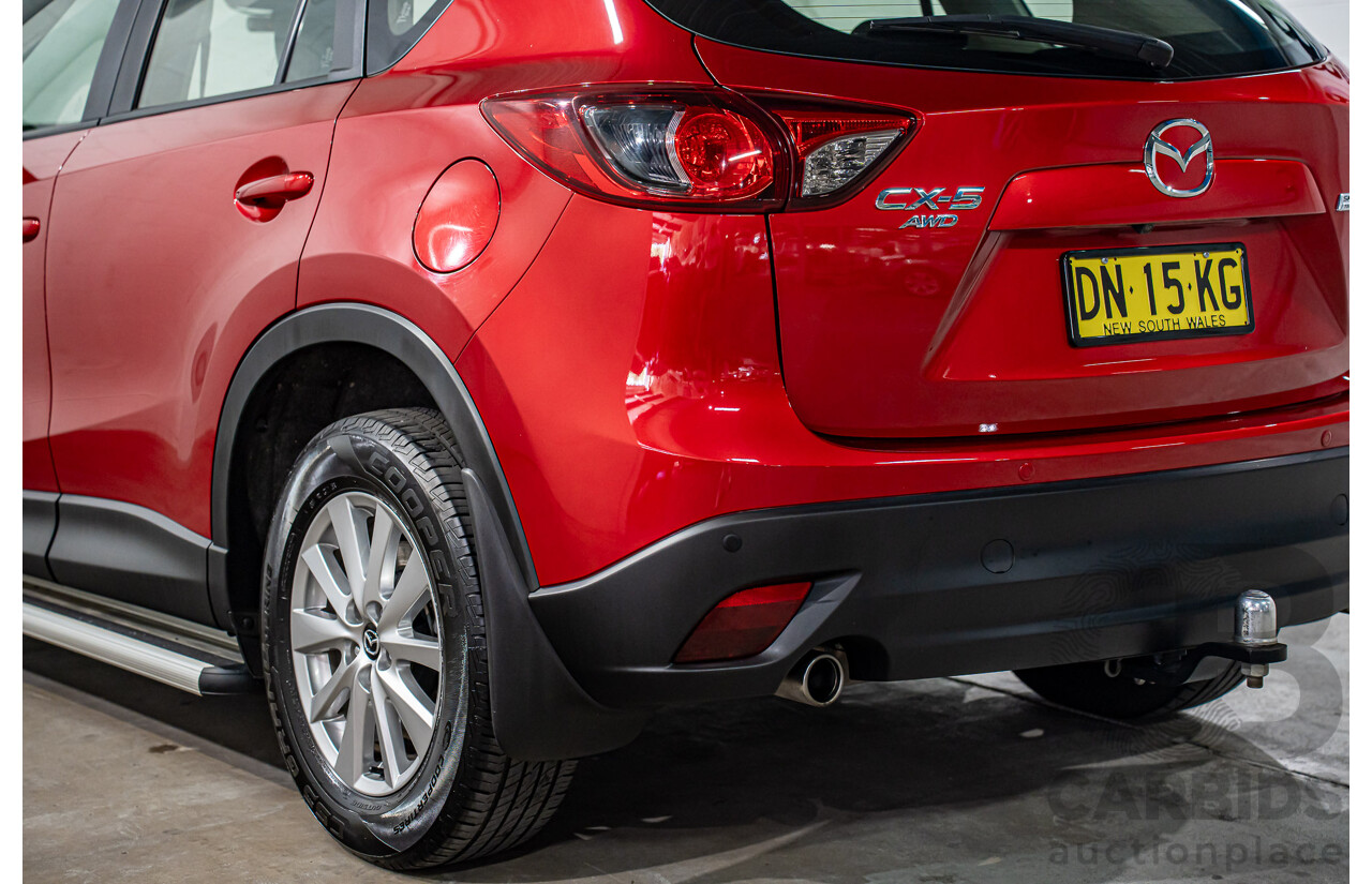 01/2017 Mazda CX-5 Maxx Sport (AWD) MY17 4d Wagon Soul Red Crystal Metallic Turbo Diesel 2.2L