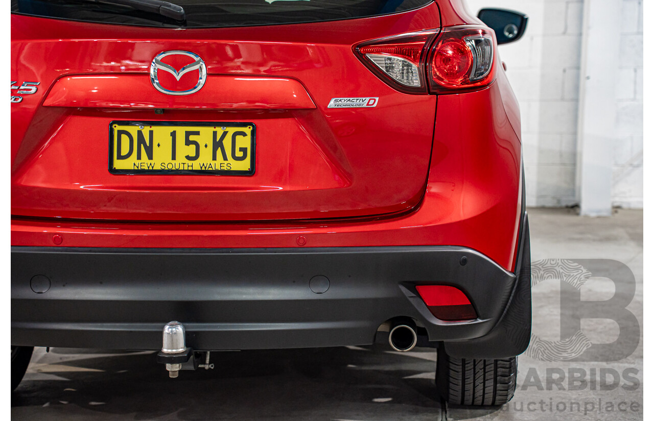 01/2017 Mazda CX-5 Maxx Sport (AWD) MY17 4d Wagon Soul Red Crystal Metallic Turbo Diesel 2.2L