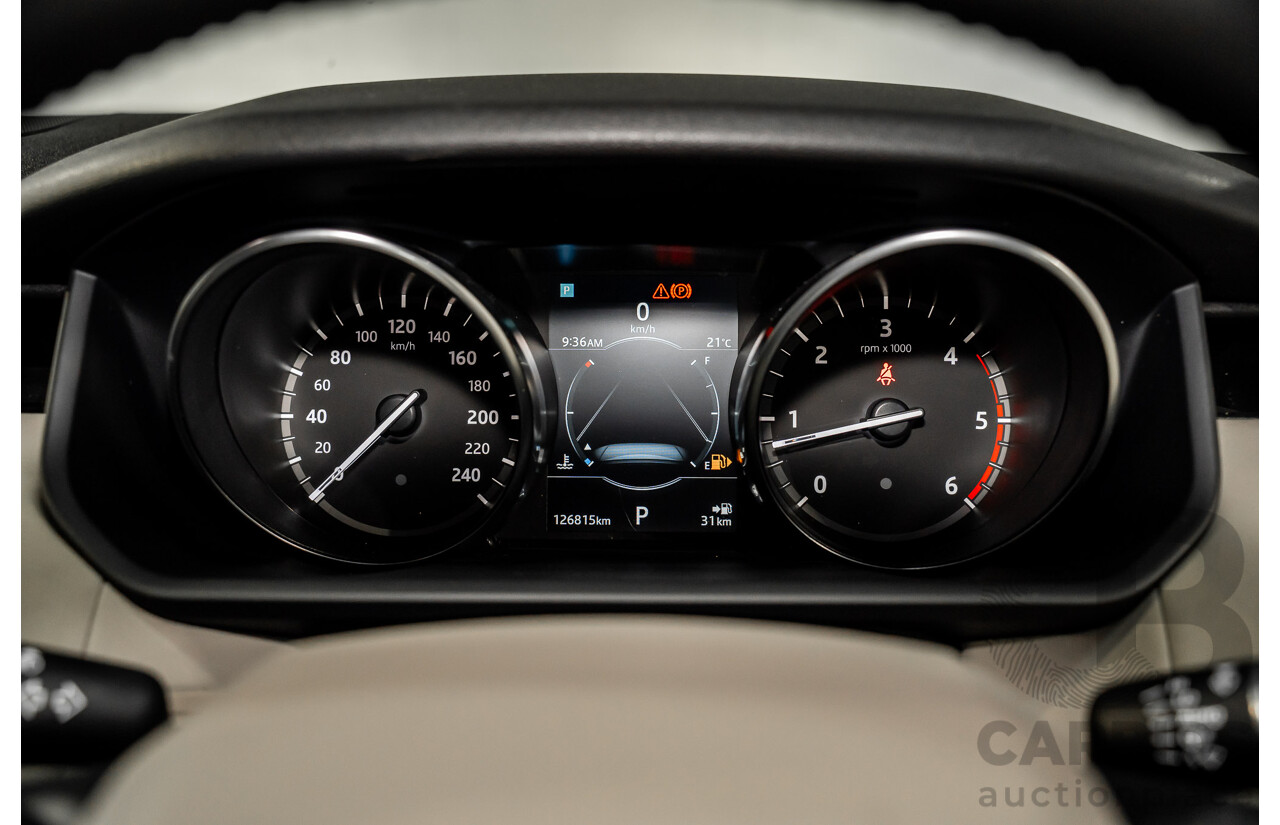 11/2018 Land Rover Discovery SD4 SE (177kW 4WD) L462 MY19 4d Wagon Silicon Silver Metallic (Matt Black Wrap) Turbo Diesel 2.0L