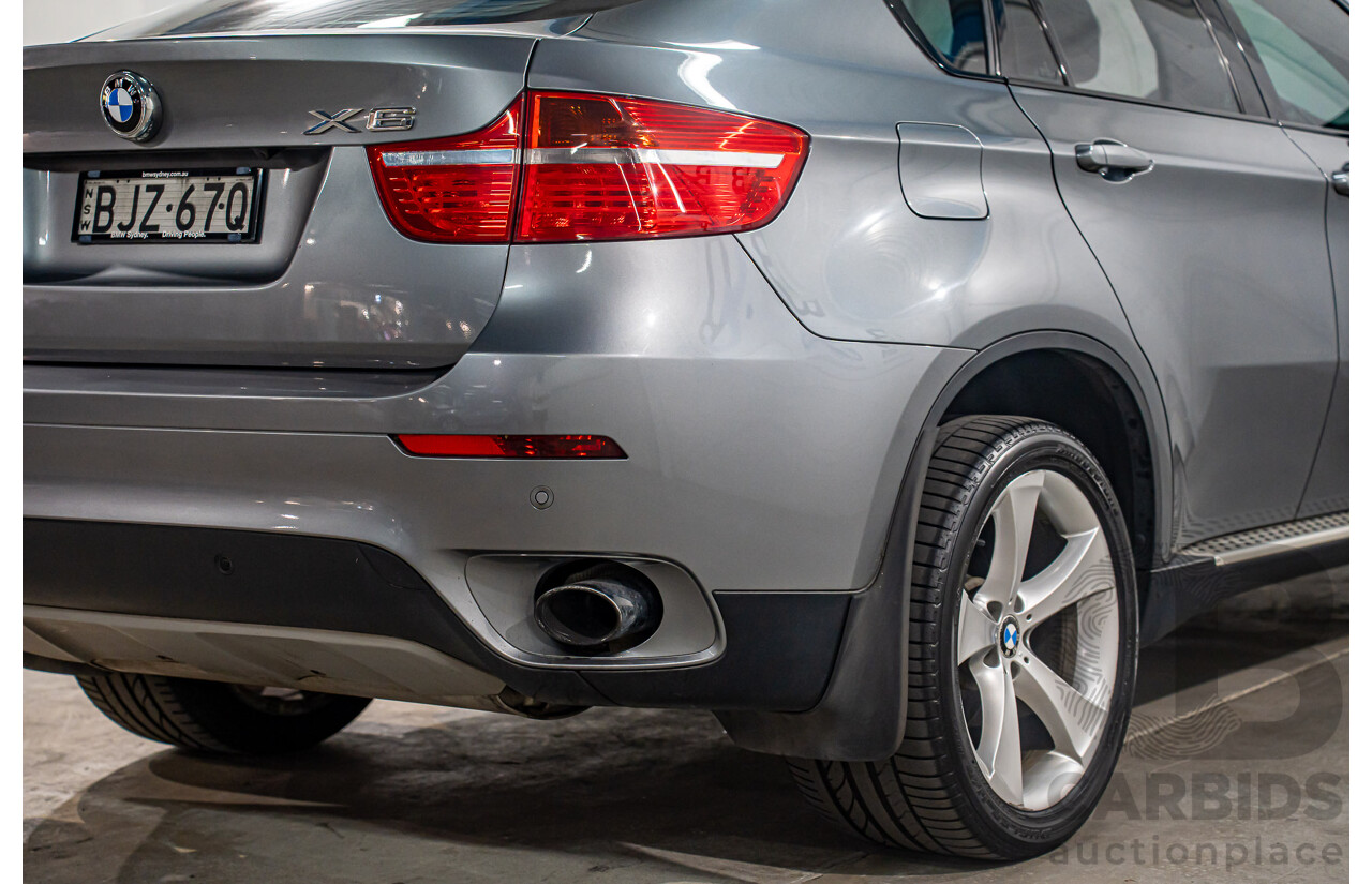 06/2009 BMW X6 xDrive35i (AWD) E71 4d Coupe Space Grey Metallic Turbo 3.0L