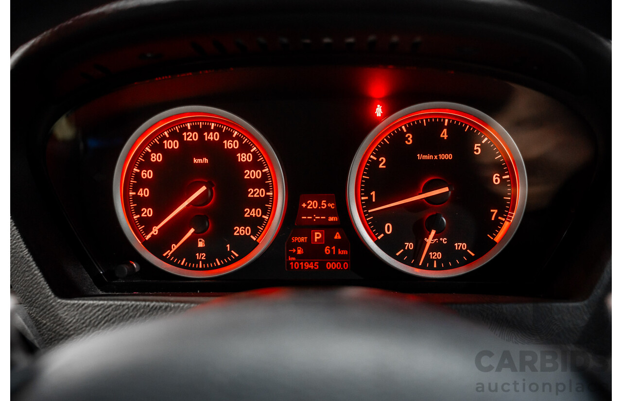 06/2009 BMW X6 xDrive35i (AWD) E71 4d Coupe Space Grey Metallic Turbo 3.0L