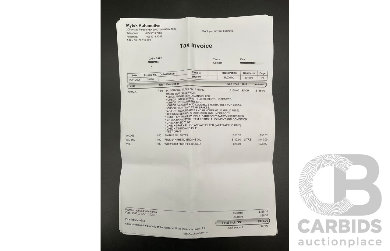 06/2009 BMW X6 xDrive35i (AWD) E71 4d Coupe Space Grey Metallic Turbo 3.0L