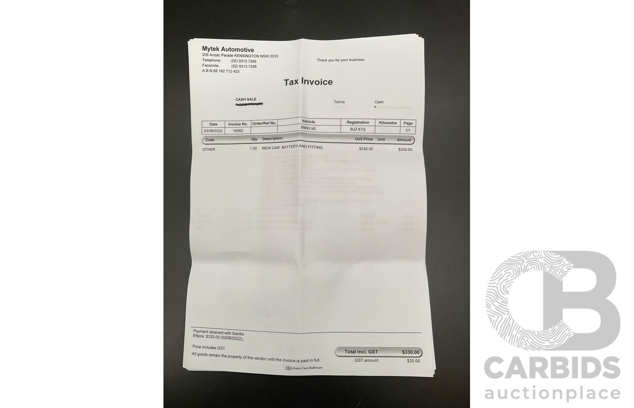 06/2009 BMW X6 xDrive35i (AWD) E71 4d Coupe Space Grey Metallic Turbo 3.0L