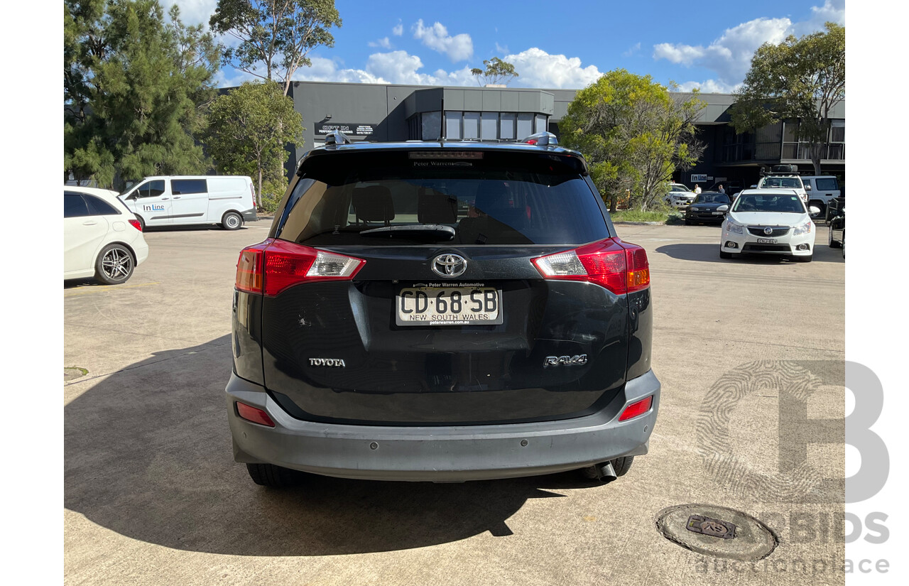 4/2015 Toyota Rav4 GXL (2WD) ZSA42R MY14 Upgrade 4d Wagon Black 2.0L