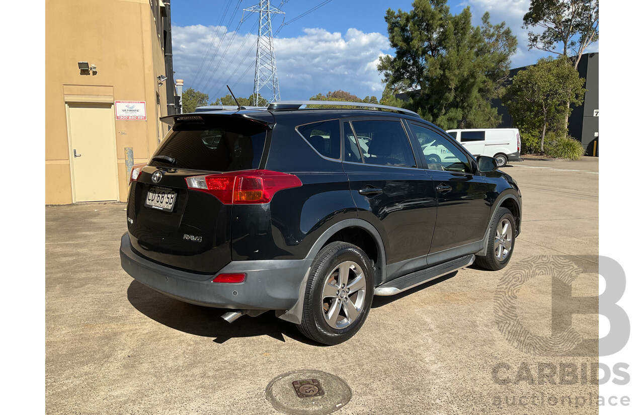 4/2015 Toyota Rav4 GXL (2WD) ZSA42R MY14 Upgrade 4d Wagon Black 2.0L