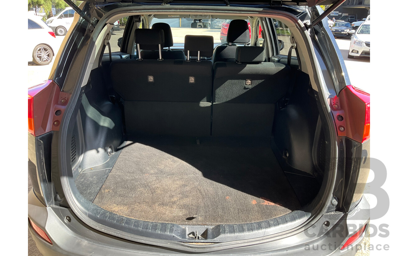 4/2015 Toyota Rav4 GXL (2WD) ZSA42R MY14 Upgrade 4d Wagon Black 2.0L