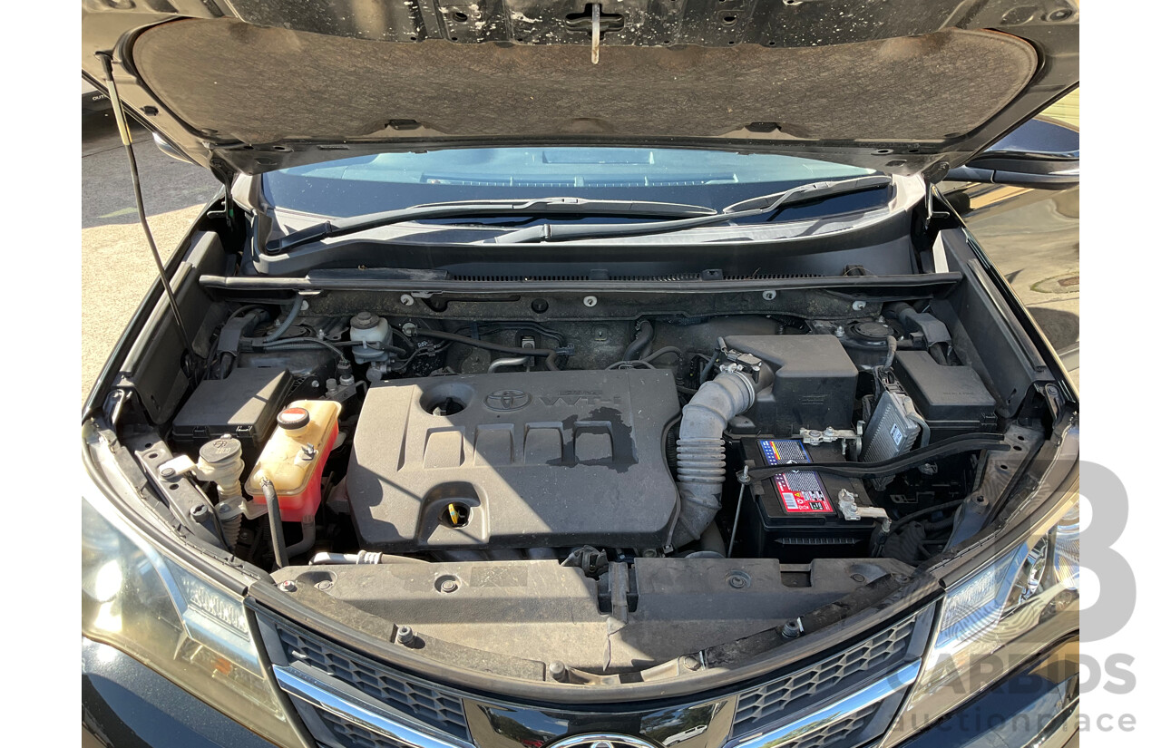 4/2015 Toyota Rav4 GXL (2WD) ZSA42R MY14 Upgrade 4d Wagon Black 2.0L