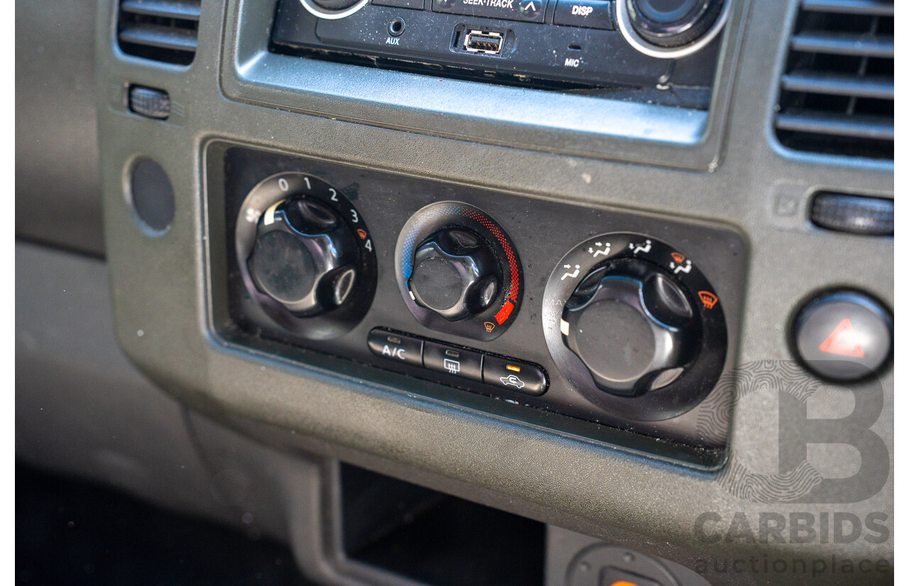 3/2013 Nissan Navara RX (4x2) D40 MY11 Dual Cab P/Up White 2.5L