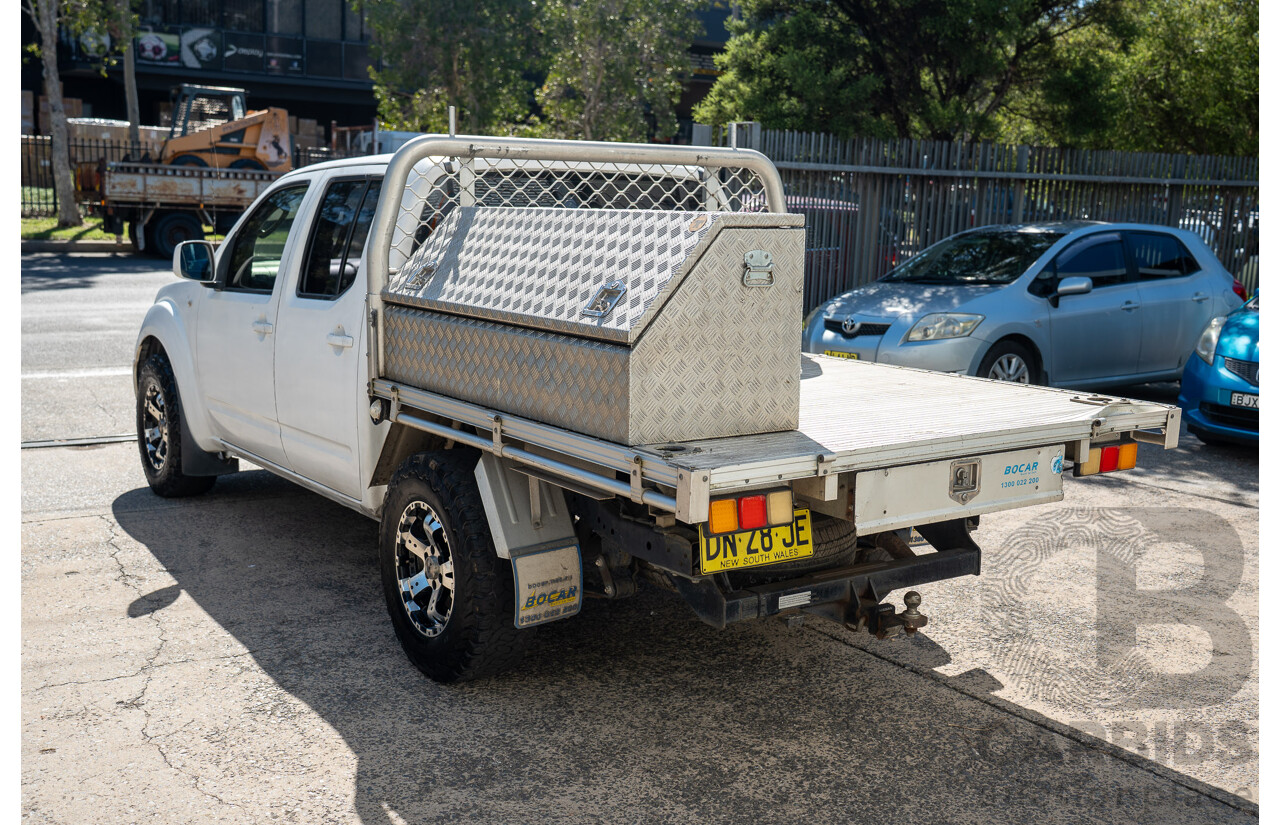 3/2013 Nissan Navara RX (4x2) D40 MY11 Dual Cab P/Up White 2.5L