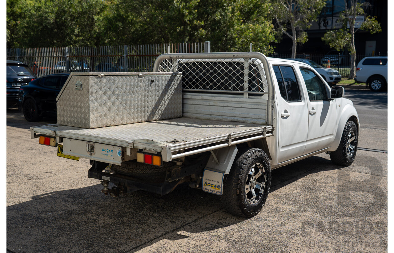 3/2013 Nissan Navara RX (4x2) D40 MY11 Dual Cab P/Up White 2.5L
