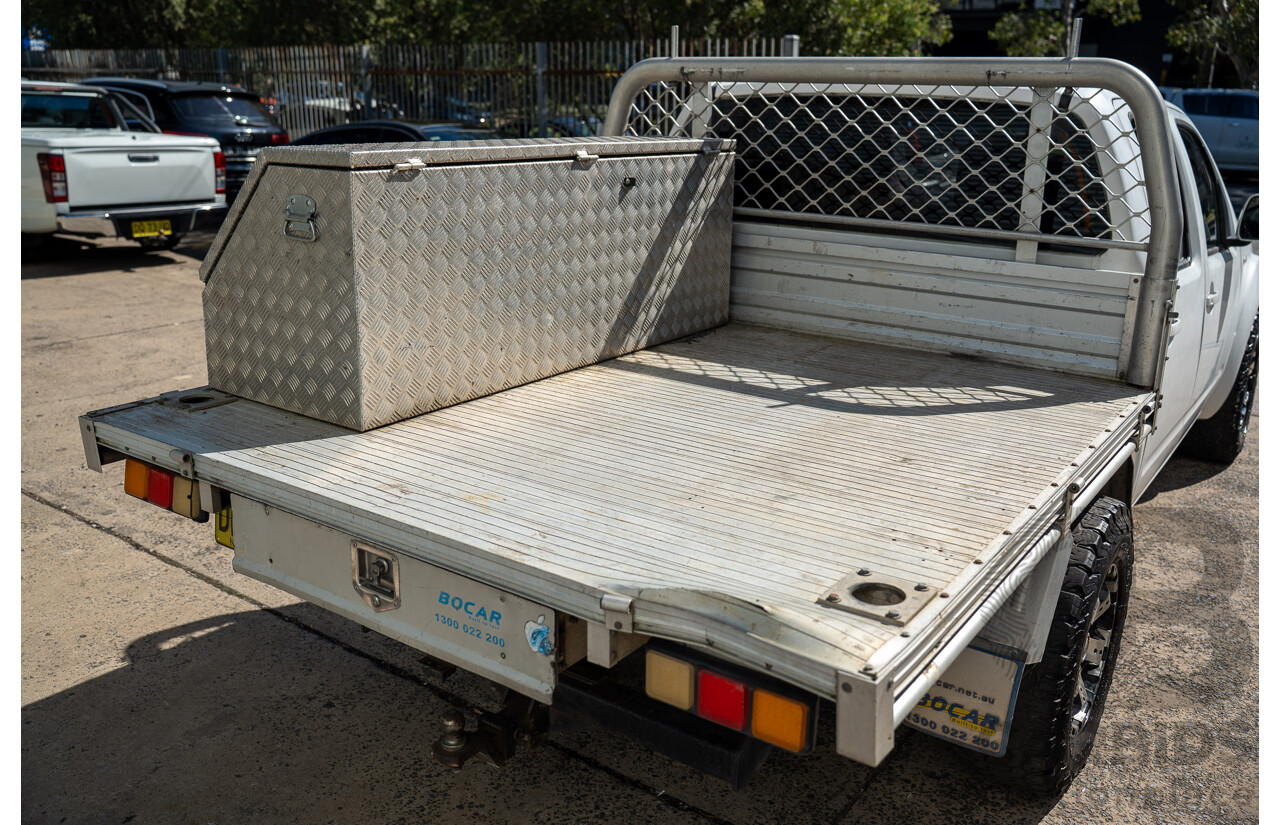 3/2013 Nissan Navara RX (4x2) D40 MY11 Dual Cab P/Up White 2.5L