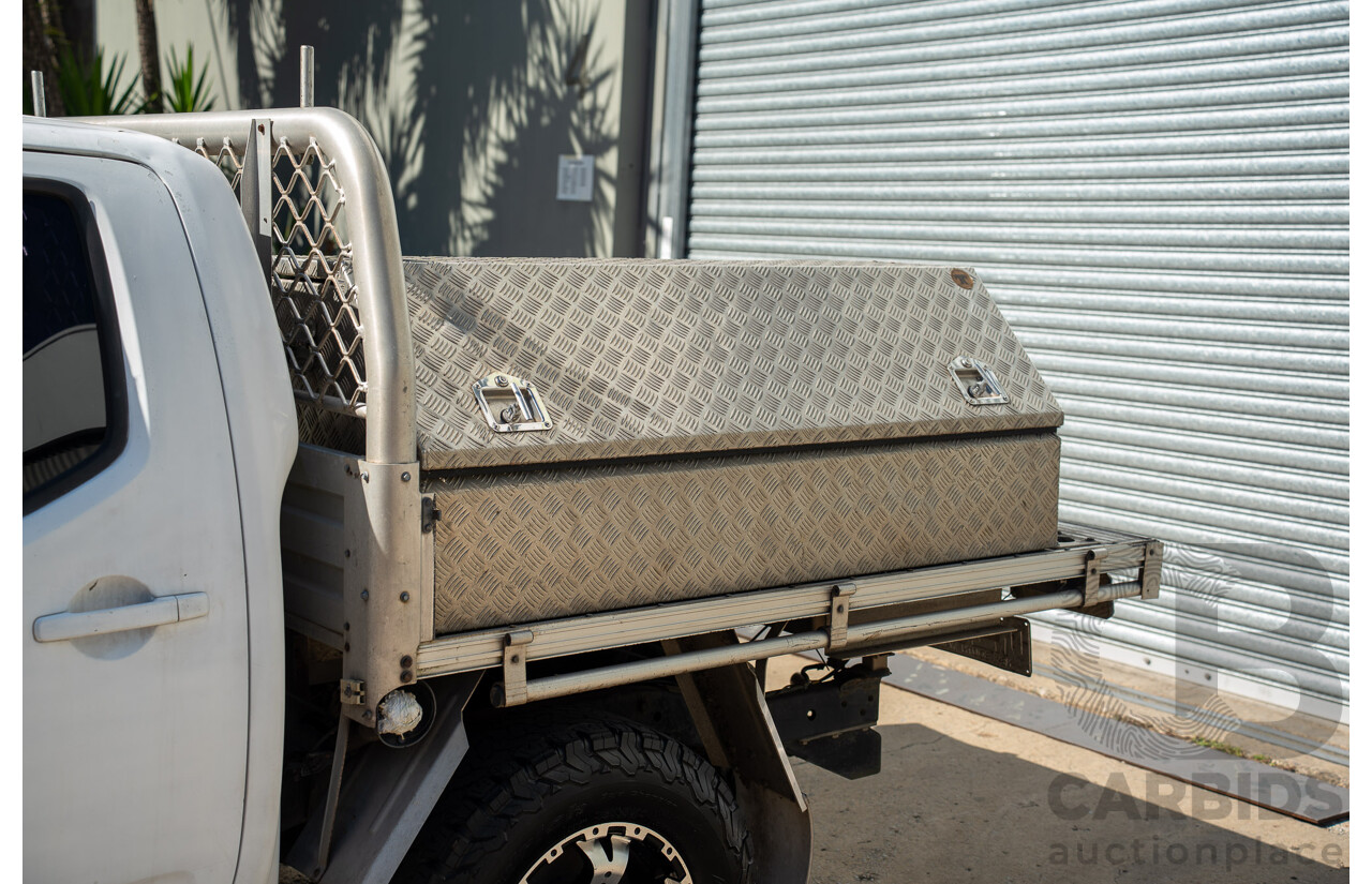 3/2013 Nissan Navara RX (4x2) D40 MY11 Dual Cab P/Up White 2.5L