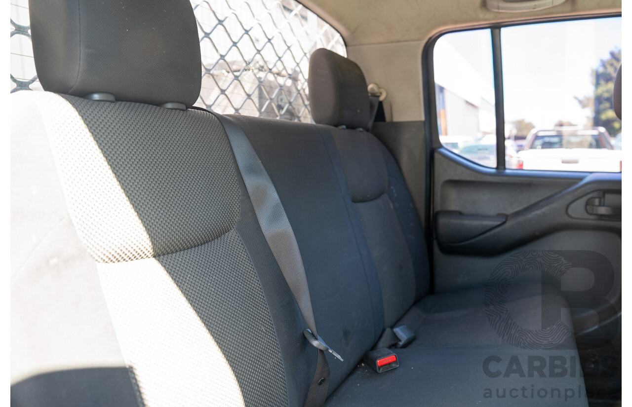 3/2013 Nissan Navara RX (4x2) D40 MY11 Dual Cab P/Up White 2.5L