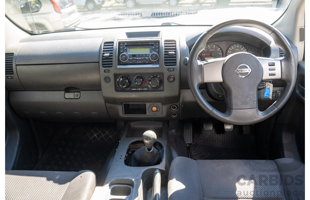 3/2013 Nissan Navara RX (4x2) D40 MY11 Dual Cab P/Up White 2.5L